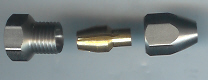 SPEEDMASTER S/steel 1/4unf-3/16" flexi cable coupling
